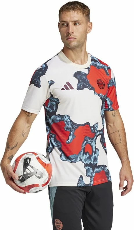 Maicë për meshkuj adidas, bardhë-kuqe