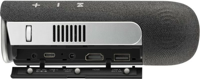 Projektor portativ Viewsonic M1XE, LED, WVGA, 16 GB, i zi dhe argjendtë