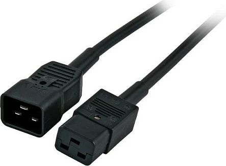 Kabllo rryme EFB Elektronik C20 në C19, 5 m, 16A, e zezë