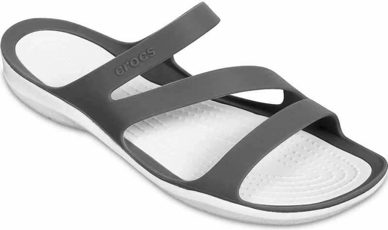 Sandale për femra Crocs Swiftwater, gri me të bardha [Madhësia: 34 - 35]