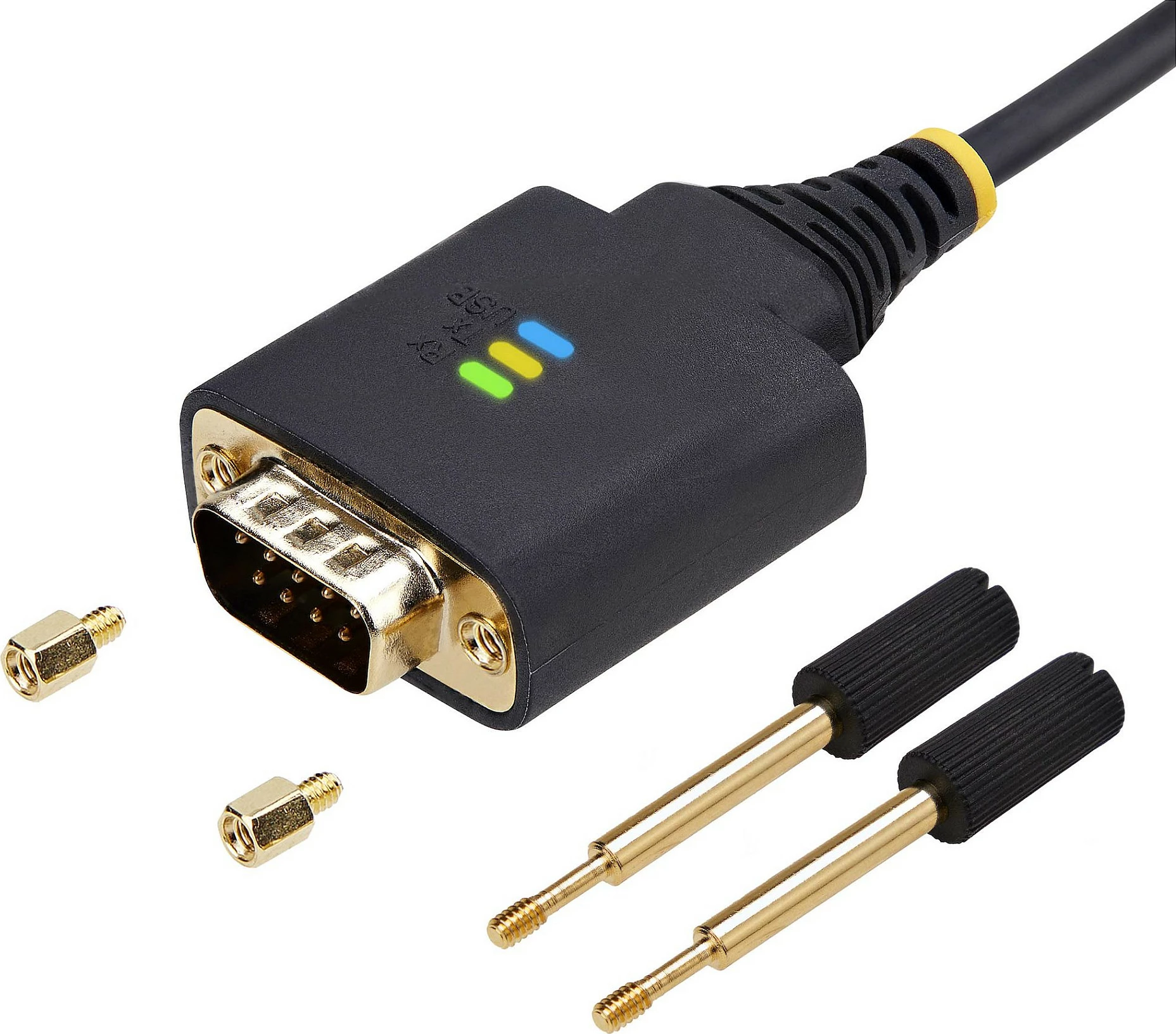 Kabllo adapter StarTech USB-A në Serial RS232 DB9, 2m, FTDI, e zezë