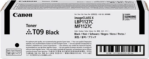 Toner Canon T09 Black, origjinal, për imageCLASS X LBP1127C/MF1127C, i zi