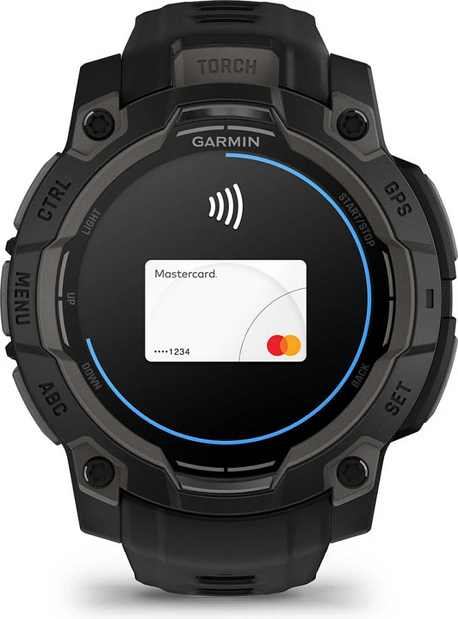 Smartwatch Garmin Instinct 3 AMOLED, 4 GB, GPS, e zezë