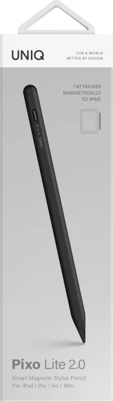 Stylus magnetik UNIQ Pixo Lite 2.0 për iPad, Zi
