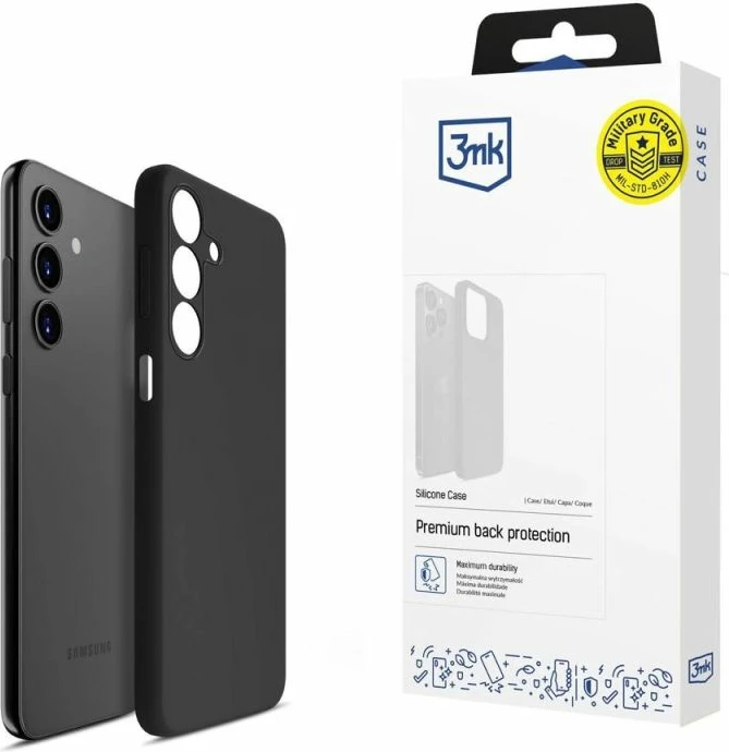 Kapak silikoni për Samsung Galaxy A15 5G 3mk, i zi