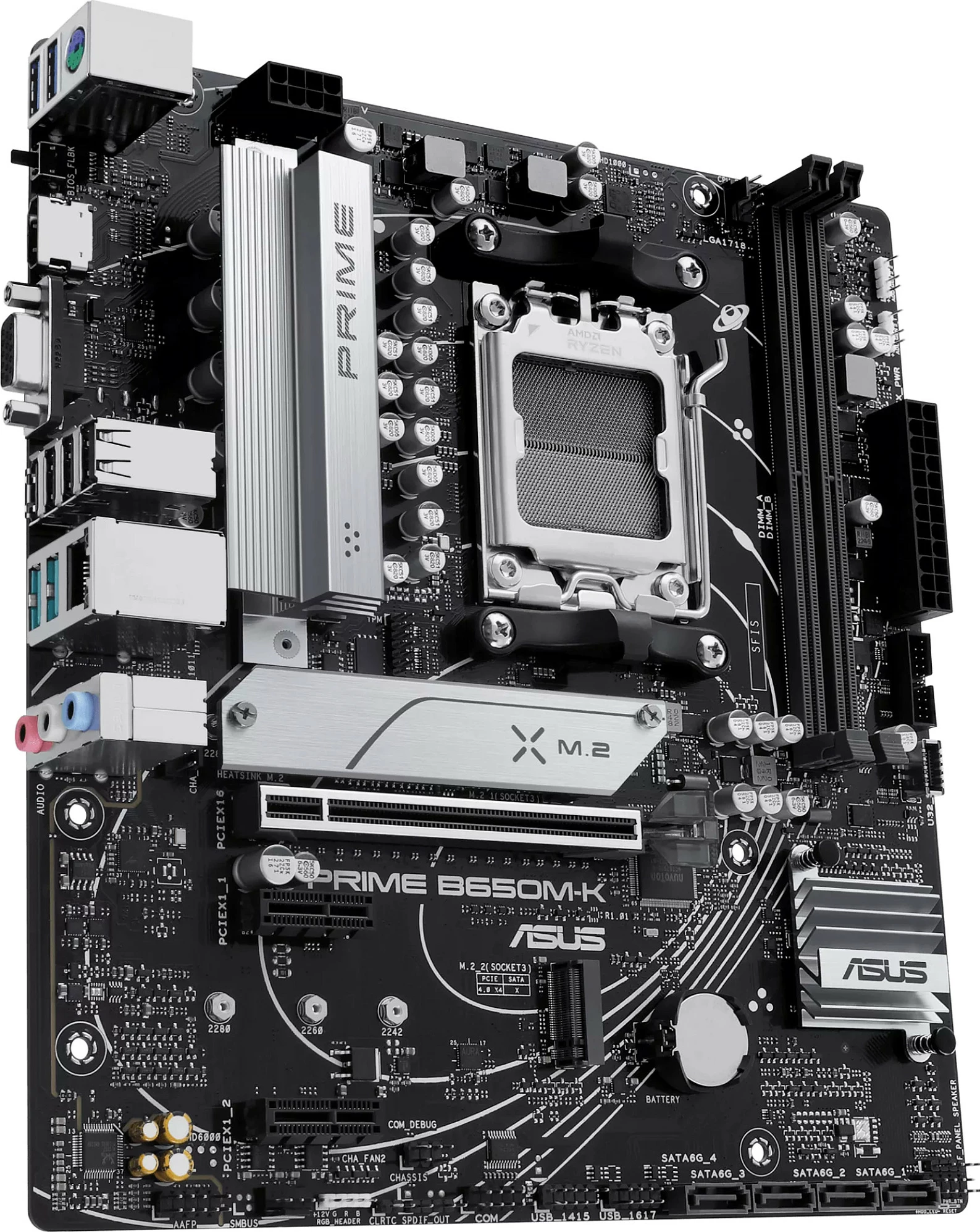 Pllakë amë ASUS PRIME B650M-K, Socket AM5, DDR5, 96 GB