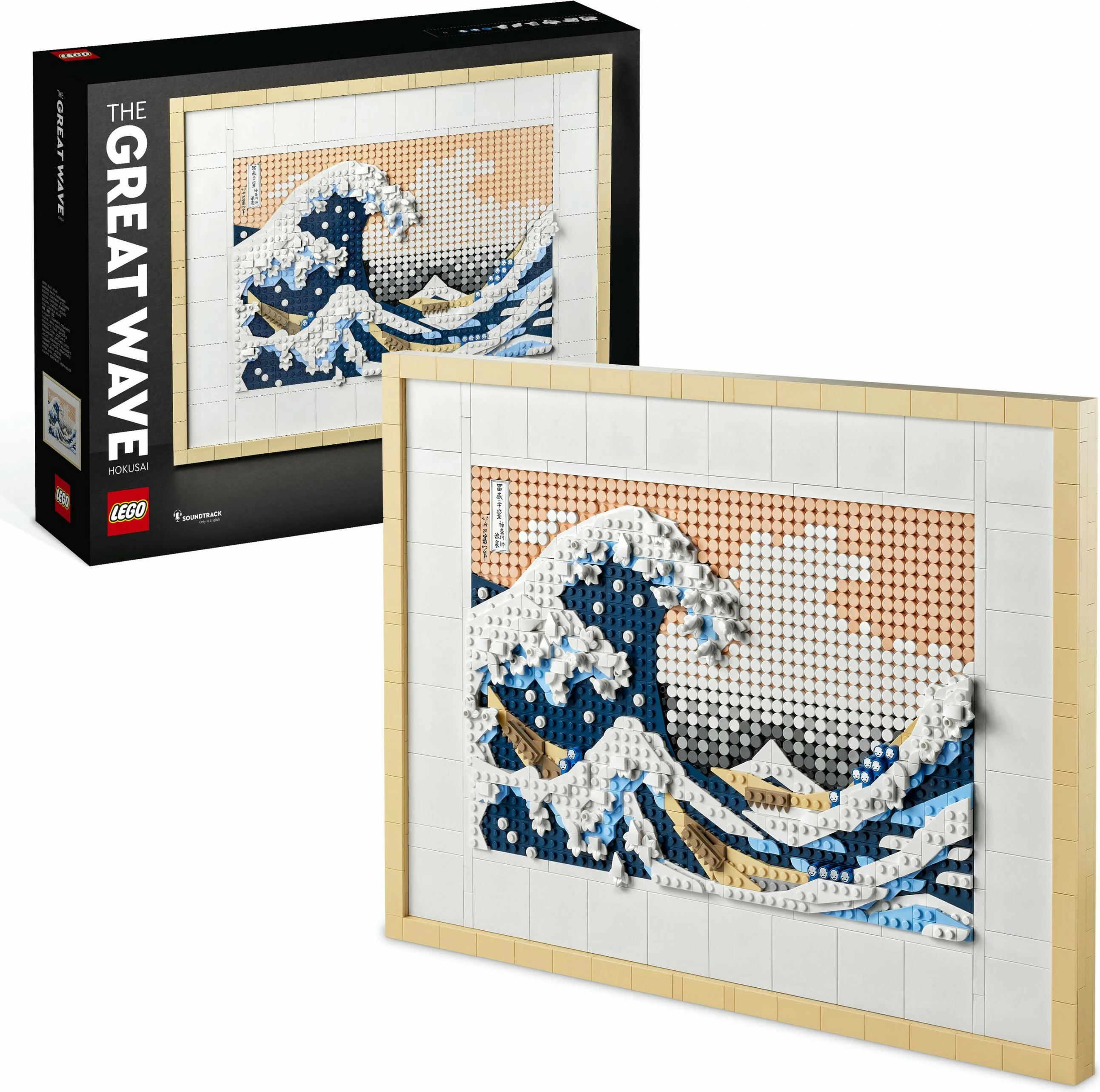 Set ndërtimi LEGO Art Hokusai – The Great Wave, 1810 pjesë, shumëngjyrësh