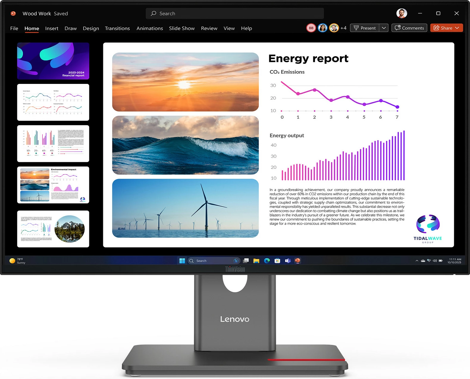 Monitor Lenovo ThinkVision P24Q-40, 23.8", QHD 2560x1440, Raven Black