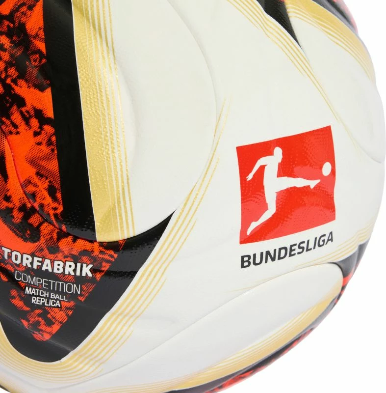 Top futbolli adidas Bundesliga 26/27 Torfabrik Competition KG6045, të bardhë-portokalli-ari [Madhësia: 5]