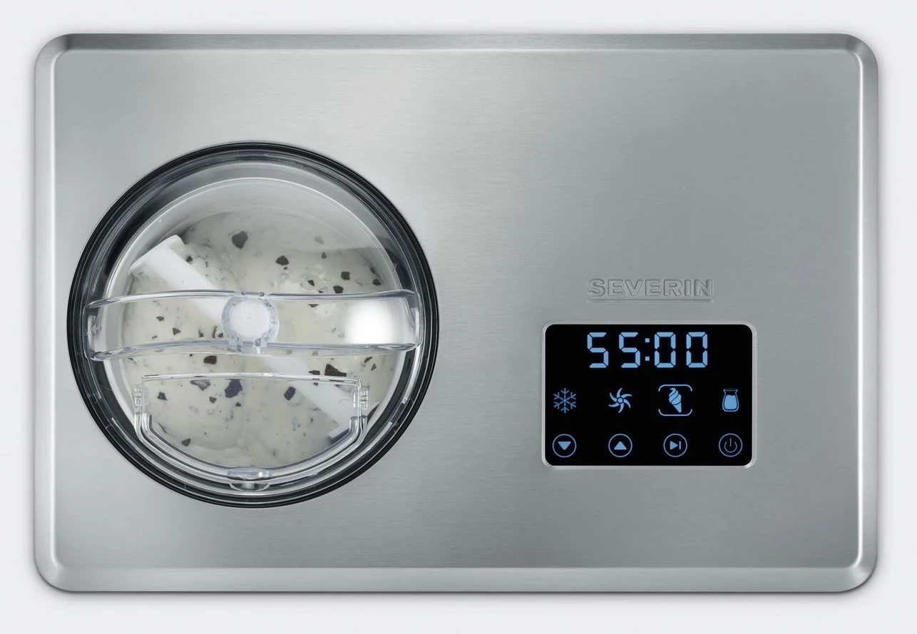 Aparat për akullore Severin EZ 7405, 2L, 180W, argjendtë