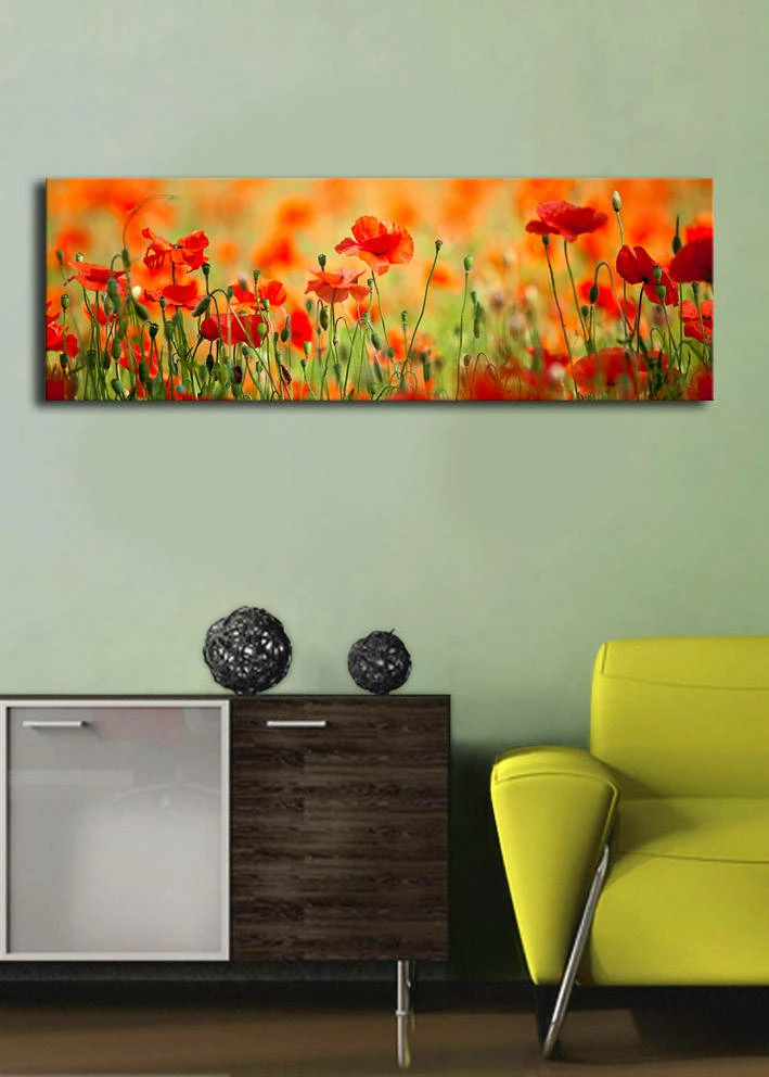 Pikturë dekorative me drita LED, shumëngjyrëshe, Wallity, 3090İACT-13, 30x90cm