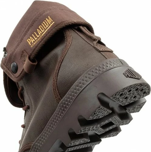 Atlete të larta për meshkuj Palladium, ngjyrë kafe e errët