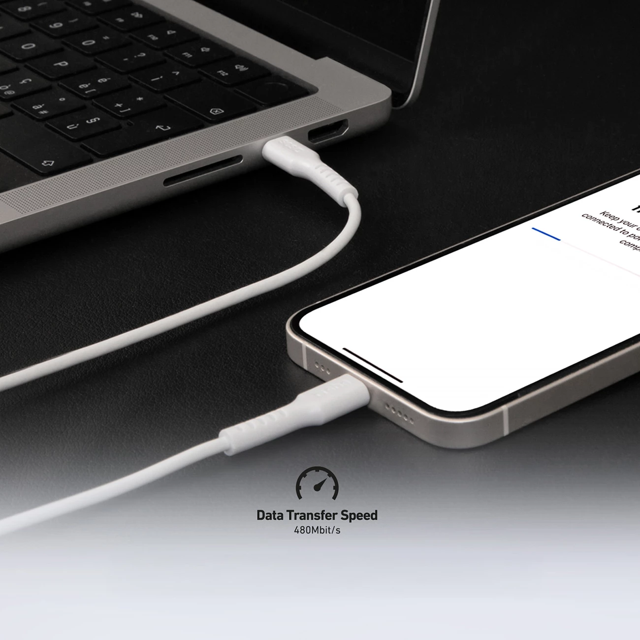 Kabllo USB-C SBS TECABLETCC10W, 1m, 25W, e bardhë