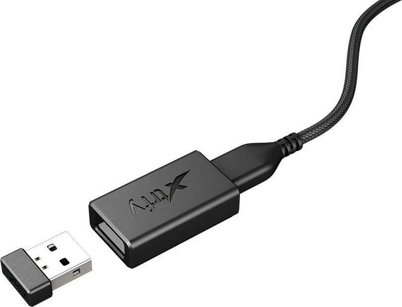 Maus Cherry XTRFY M42 RGB, Ambidextrous, Optical, RF Wireless + USB Type-C, 19000 DPI, Bardhë