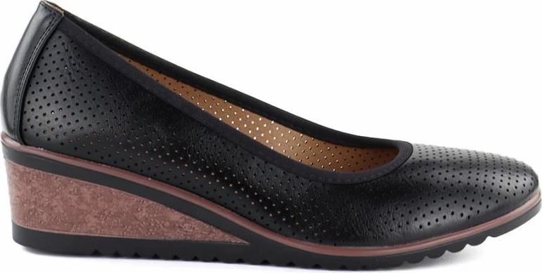 Këpucë me take platforme për femra Vinceza 58629, të zeza