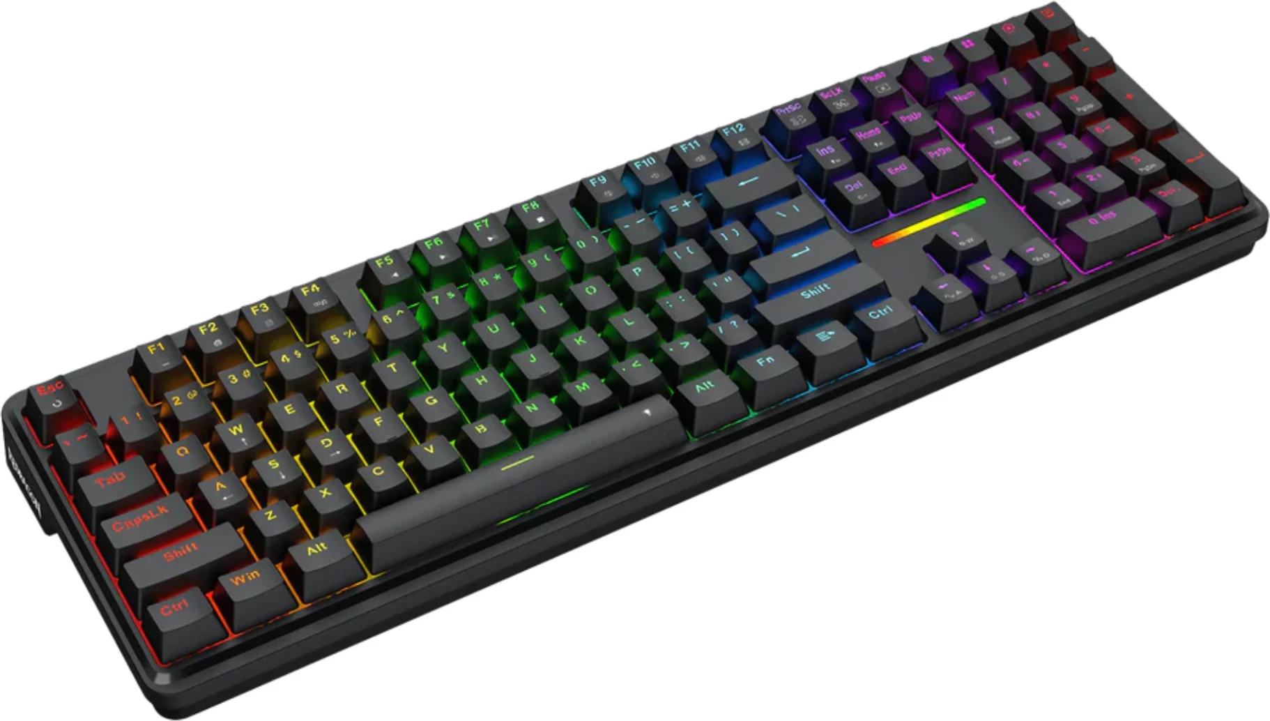 Tastierë mekanike gaming Redragon Antonium K745-RGB, 108 taste, USB-C, RGB, e zezë