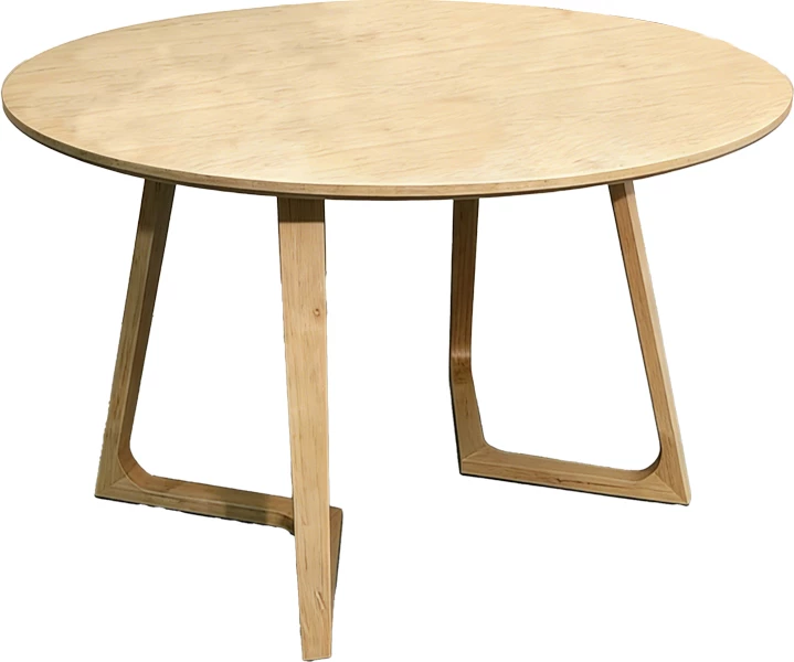 Tavolinë ngrënieje Sedria, MDF, ngjyrë natyrale, D120x75cm