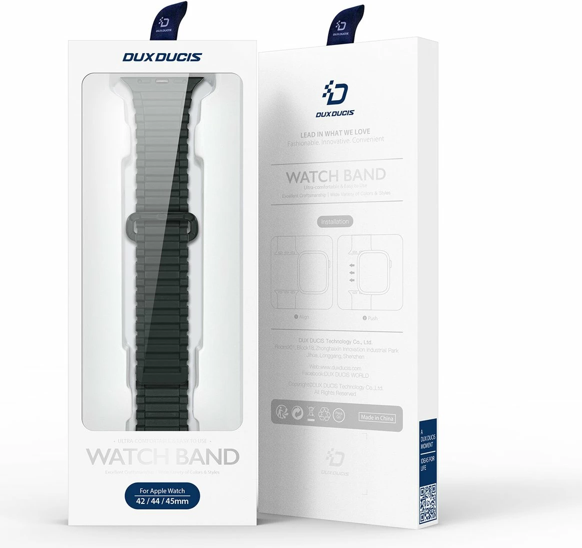 Rrip magnetik silikoni për Apple Watch Dux Ducis Armor Version, 42/44/45/49mm, i gjelbër