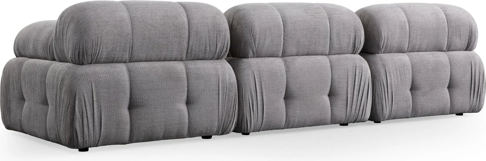 Divan treshe Atelier del Sofa, Petite 3, ngjyrë gri e çelët