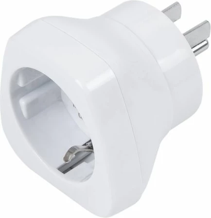 Adapter udhëtimi RivaCase PS4301 EU në US, 100-250V, 15A, i bardhë