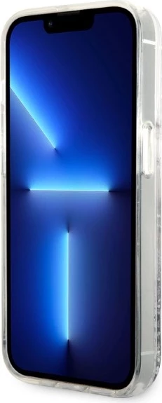 Mbështjellës Karl Lagerfeld KLHCP14LLNKHCH për iPhone 14 Pro 6.1", Glitter Karl Head, argjendtë