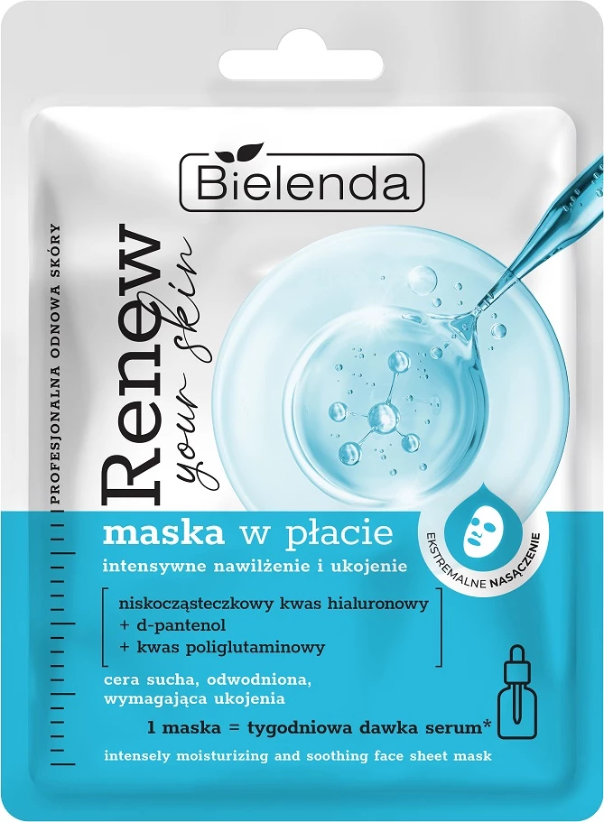 Maskë për fytyrë Bielenda Renew Your Skin Mask in Patch për femra, 17g