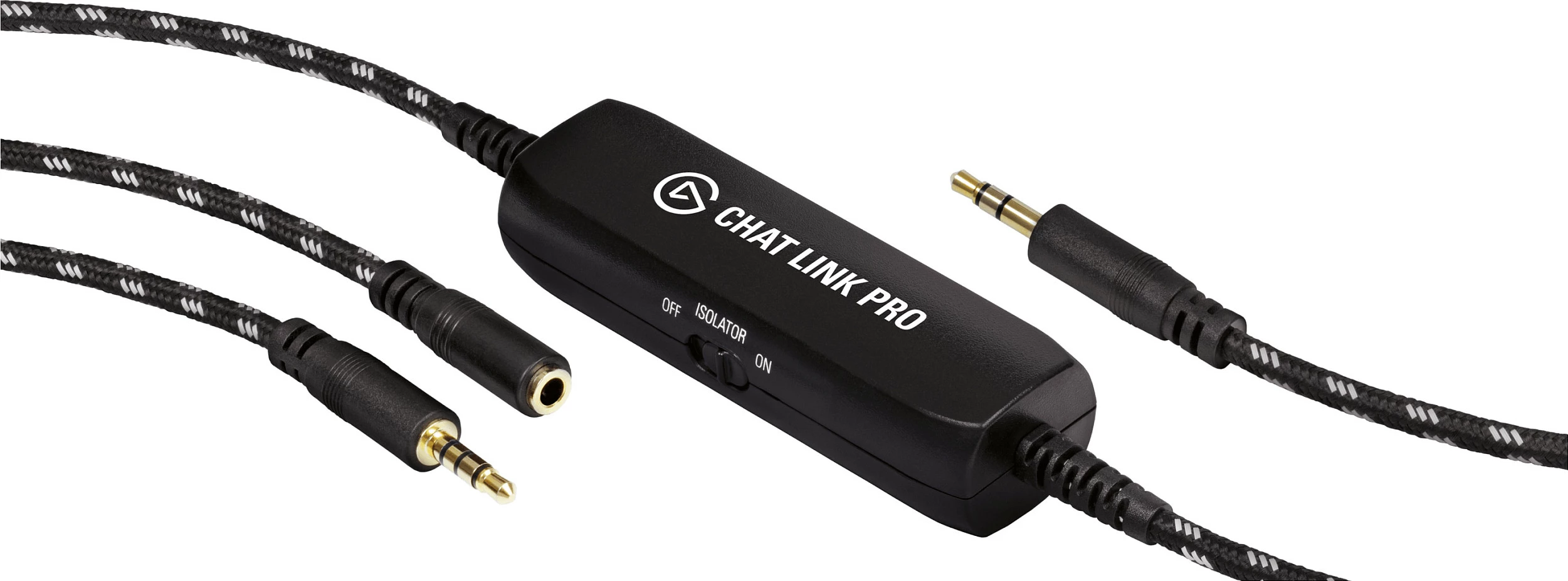 Kabllo audio Elgato Chat Link Pro, 2.5 m, 3.5mm (1x femër në 2x mashkull), e zezë