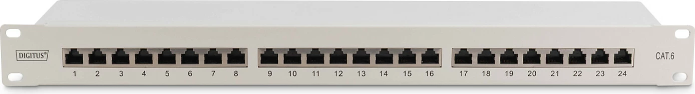 Patchpanel Digitus 24 porta Cat6, 1U, gri