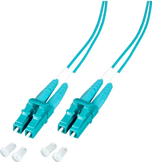 Kabllo patch optike EFB Elektronik LC-LC OM3, 2 m, LSZH, 1.2 mm, turkeze