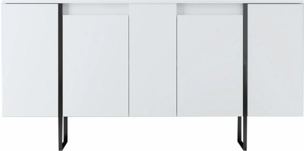 Konsol modern, ngjyrë bardhë e zi, Skye Decor, Luxe