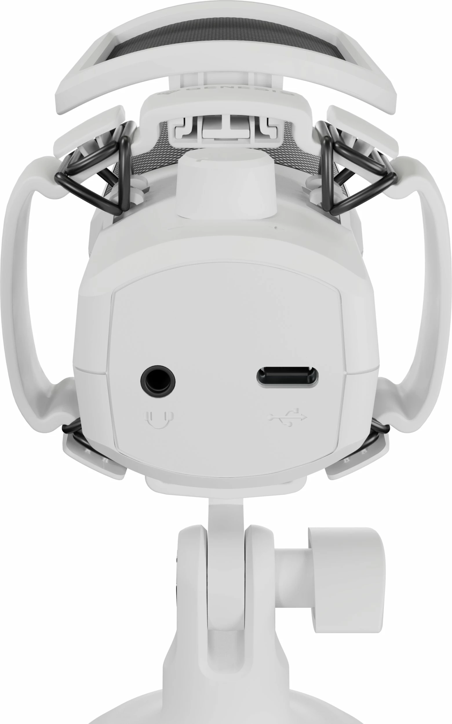 Mikrofon kondensator GENESIS Radium 250 NGM-2353, USB-C, kardioid, set me tripod dhe pop filter, i bardhë