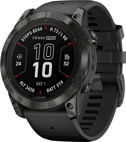 Smartwatch Garmin fēnix 7X Pro Solar, GPS, 51mm, 32GB, Carbon Grey