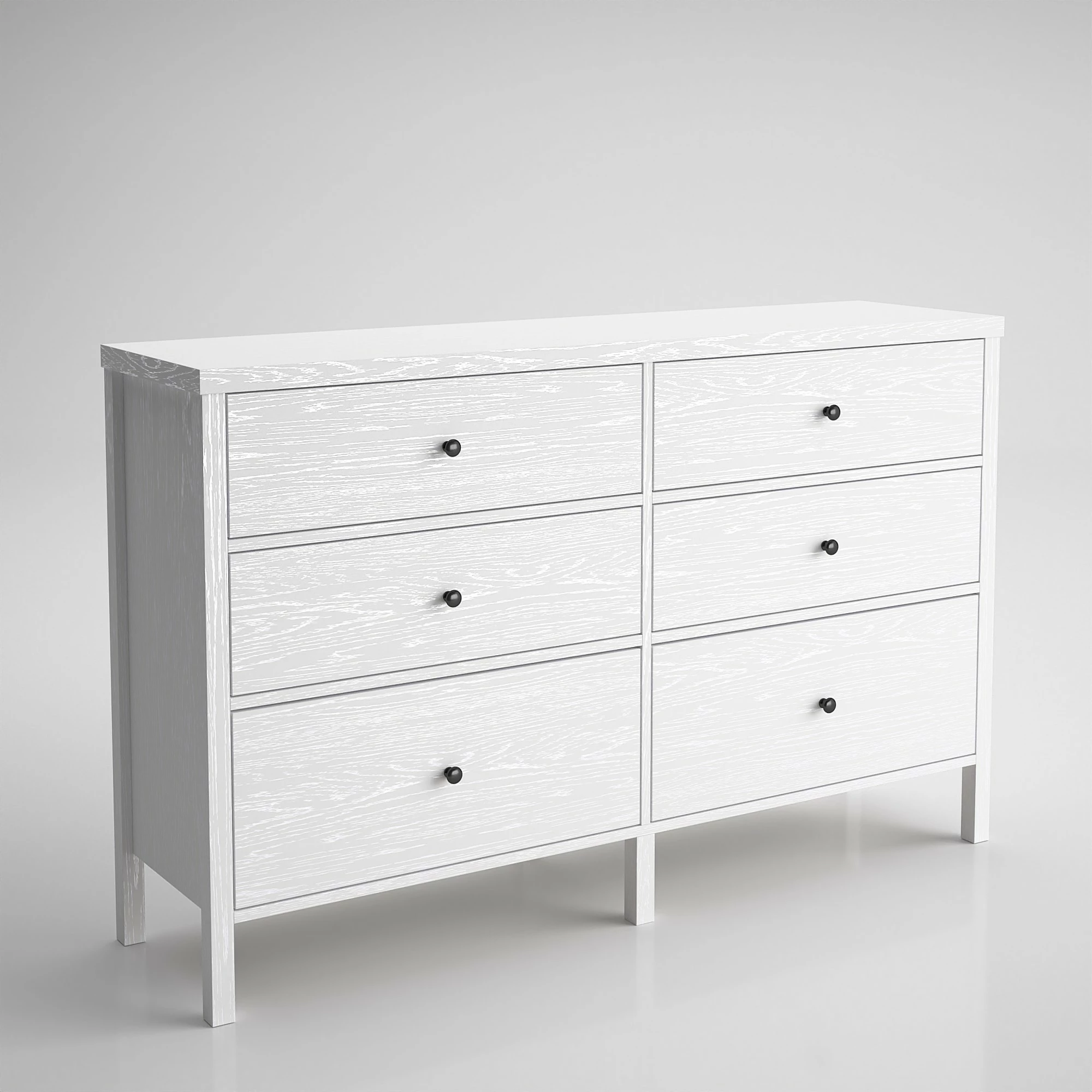 Komodë Hanah Home, FRN-10017, ngjyrë druri dhe e bardhë