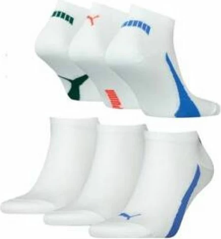 Çorape për meshkuj dhe femra Puma, të bardha