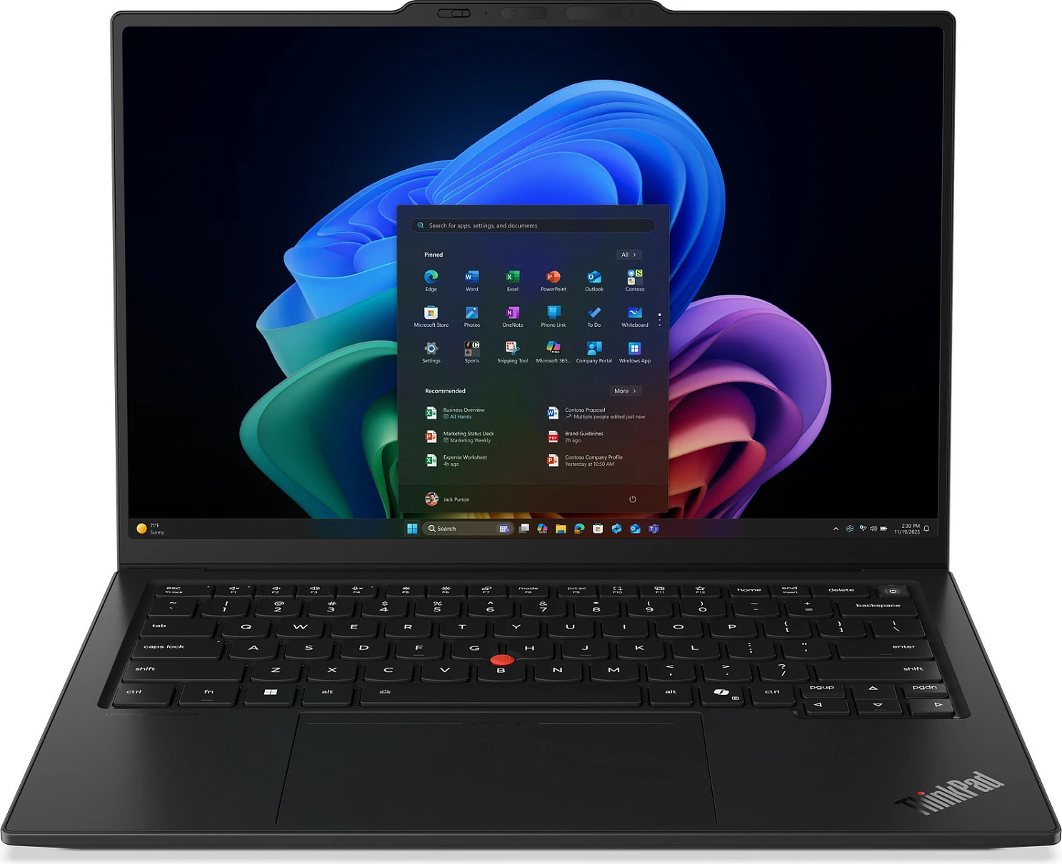 Laptop Lenovo ThinkPad X1 Carbon Gen 14, Core Ultra 7 355, 32GB RAM Memorje, 1TB SSD, 14 inç WUXGA, Windows 11 Pro, i zi