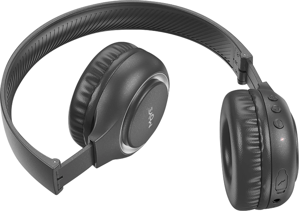 Kufje Moye ENYO Foldable BT, Bluetooth 5.3, me mikrofon, 200mAh, të palosshme, të zeza