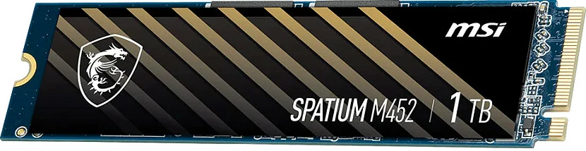 SSD M.2 MSI Spatium M452 1TB, PCIe Gen4 x4 NVMe 2280, e zezë