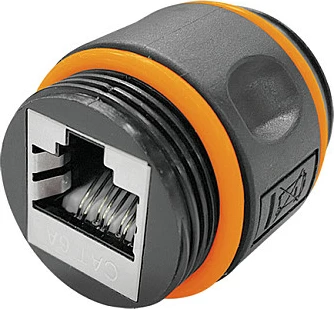 Lidhës CAT6a për jashtë LogiLink, RJ45, IP68, i zi