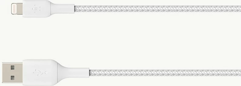 Kabllo Belkin CAA002BT1MWH, 1 m, Lightning, USB A, e bardhë