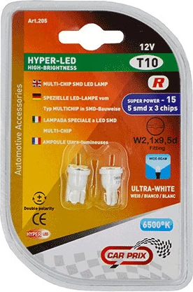 Lampa Led Pozicion 5 Dioda T10 W2.1x9.5d