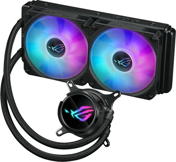 Ftohës me lëng ASUS ROG Strix LC III 240 ARGB, 2x12cm, i zi