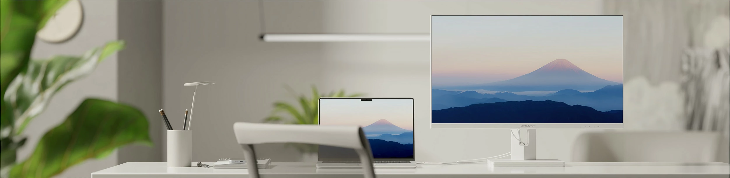 Monitor JAPANNEXT JN-IPS270UHD60F-C65W-HSP-W, 27", IPS, 4K UHD, 60Hz, USB-C 65W, i bardhë
