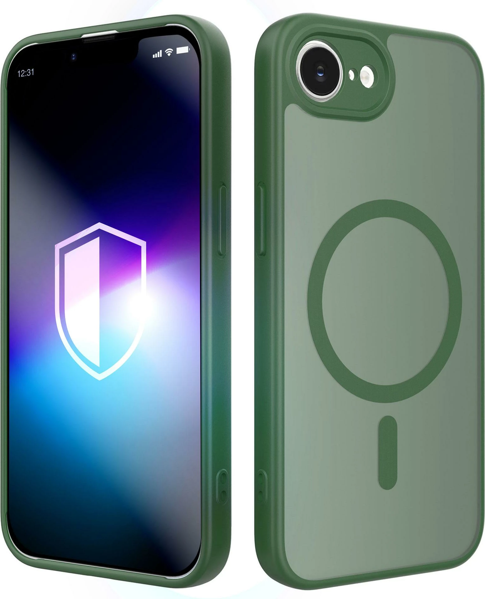 Mbështjellës 3mk Misty MagCase për iPhone 16e/17e, kompatibil me MagSafe, gjelbër, në kuti