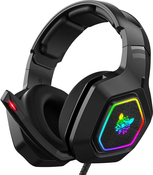 Kufje gaming, ONIKUMA K10, 50mm, me mikrofon, me kabllo, me dritë RGB, e zezë
