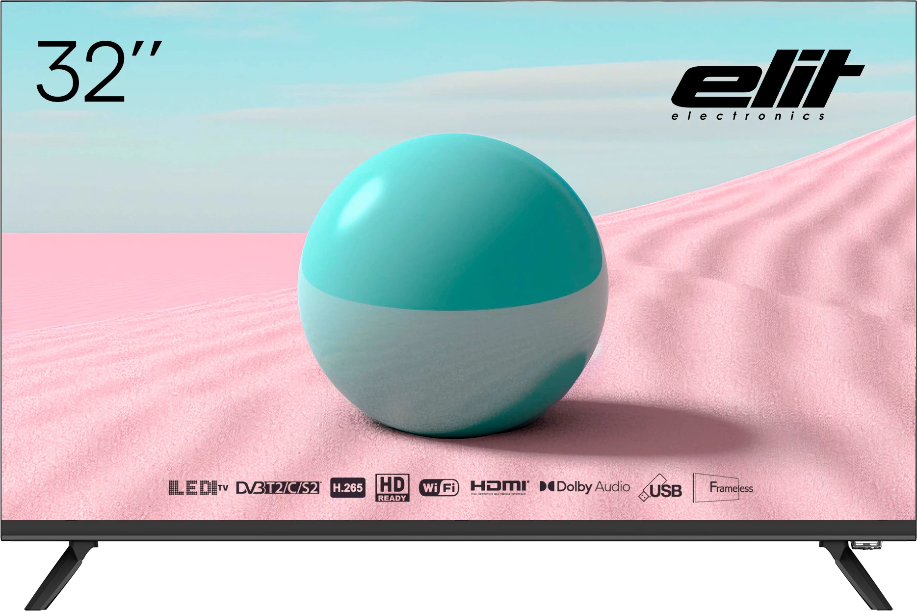 Televizor LED Elit V-3224HDTS2 32\" HD Ready Smart TV me VIDAA OS