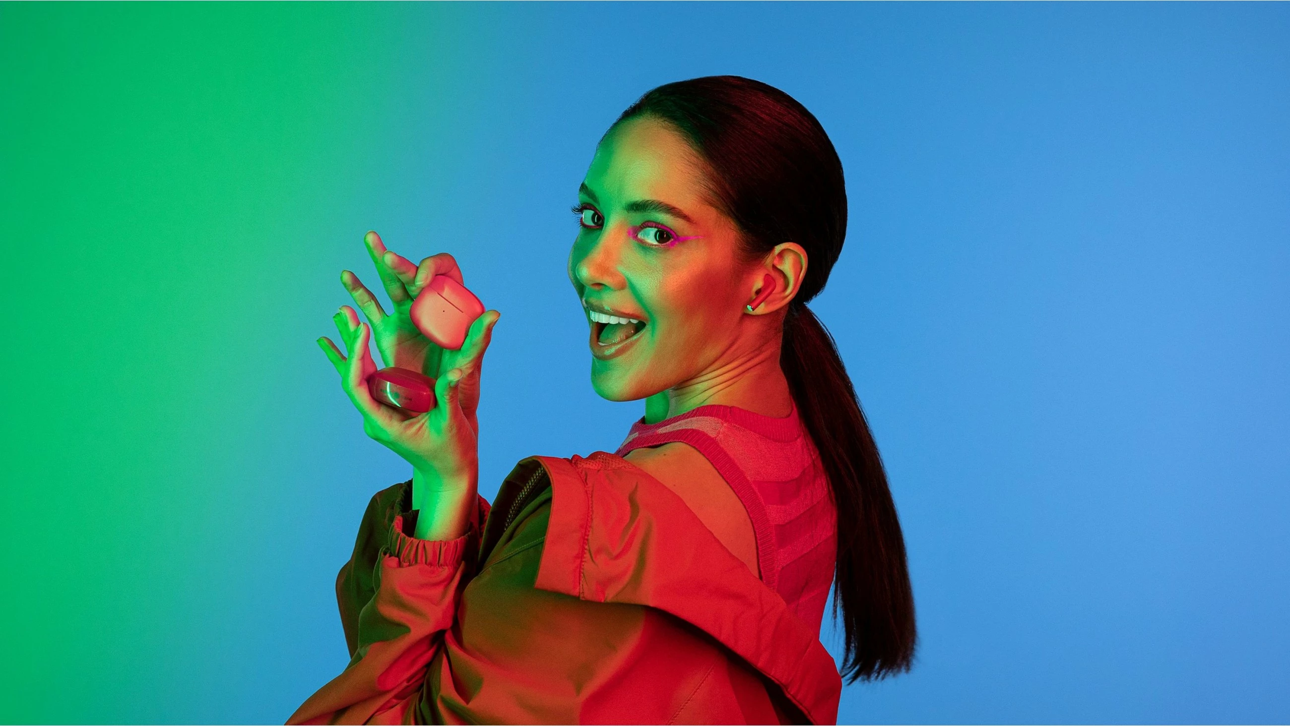 Kufje Wireless Cellular Line Music Sound SWAG, Bluetooth 5.1, 20h, portokalli