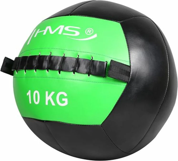 Top për stërvitje HMS Wall Ball, 10 kg, i gjelbër