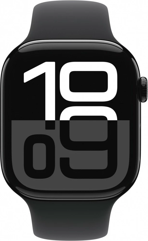 Smartwatch Apple Watch Series 10, 46 mm, alumini oniks, rrip sportiv S/M, i zi