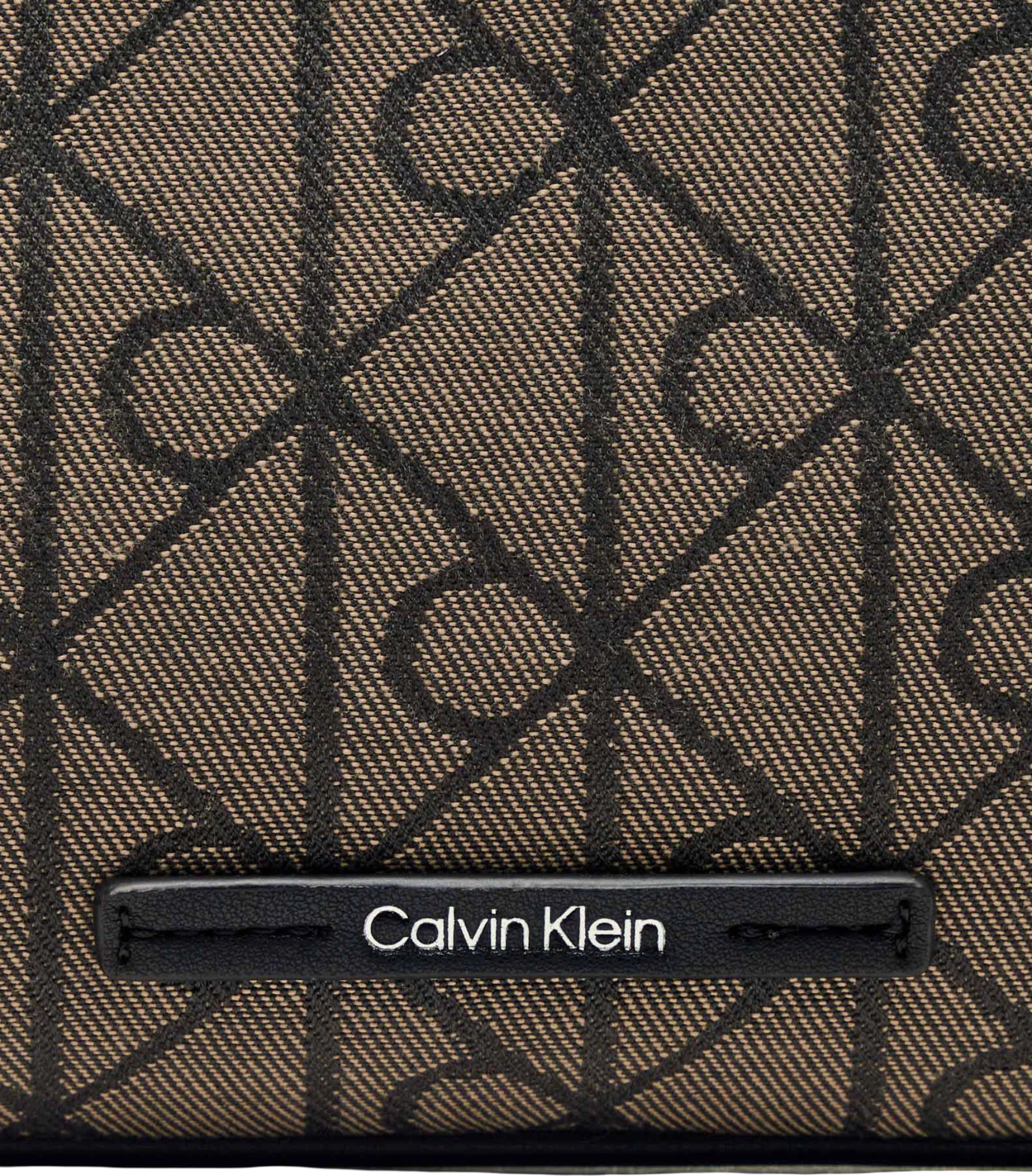 Çantë mini për femra Calvin Klein LV04F1164G, e zezë-bezhë