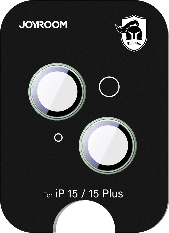 Xham mbrojtës Joyroom JR-MFY0252 për lente të iPhone 15/15 Plus, i gjelbër